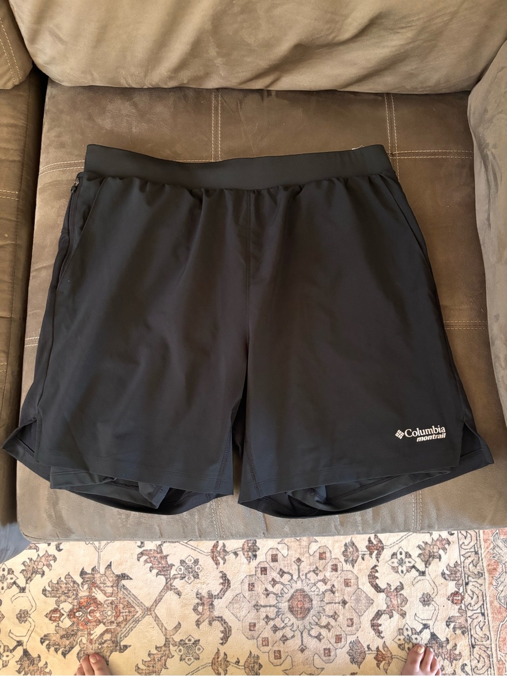 Columbia Black Athletic Running Shorts